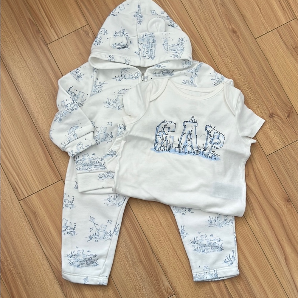 B1G1 🌟 Charming Baby Hoodie with Blue Print